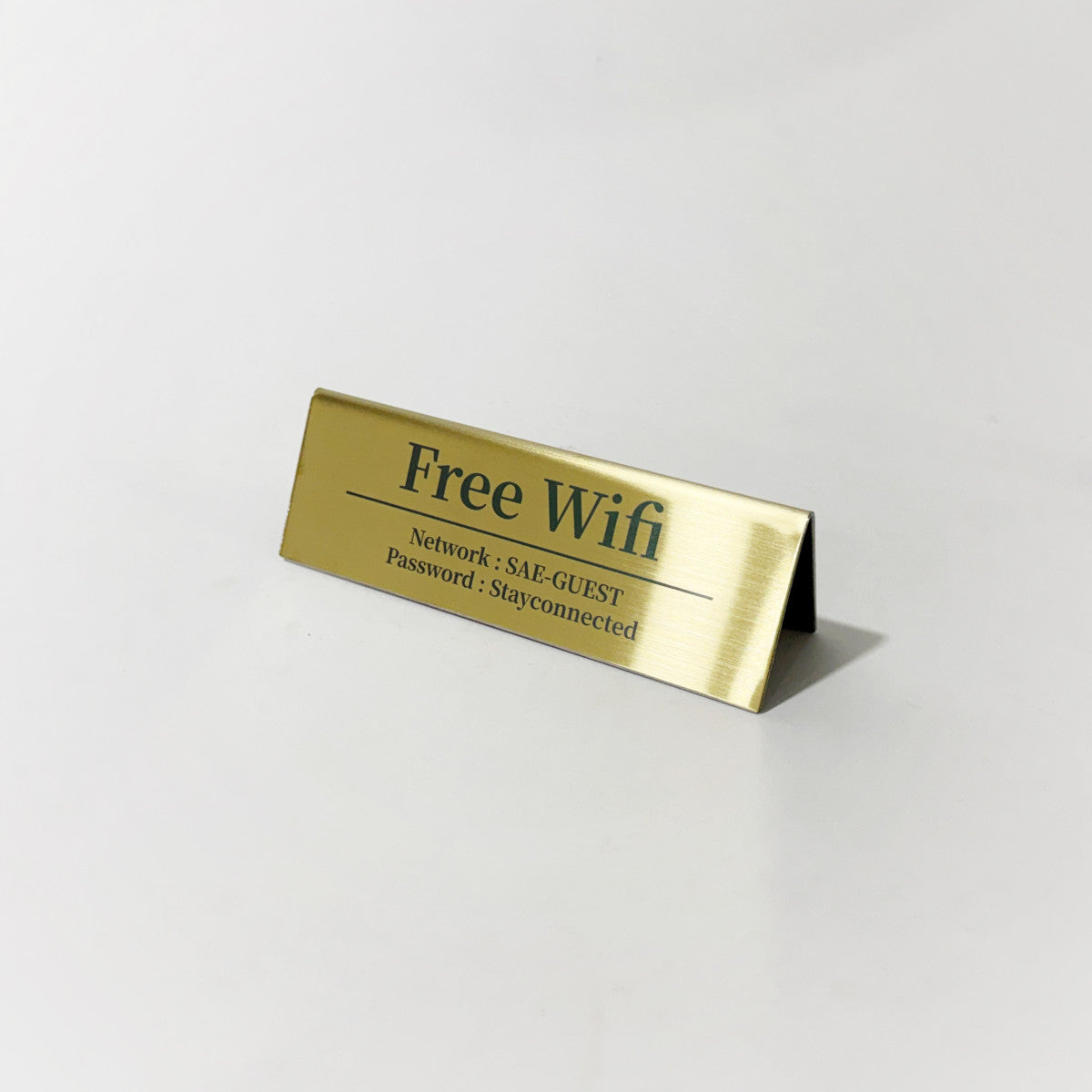 스탠드형 A타입 메탈 각인 POP 골드 L 슬림 사이즈 제품 이미지