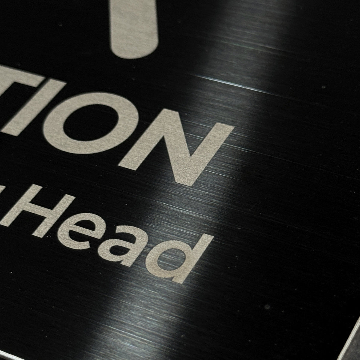 Black Stainless Steel Adhesive Pictogram Wall Sign large - Minimalist Universal Icon Signage for Modern Spaces