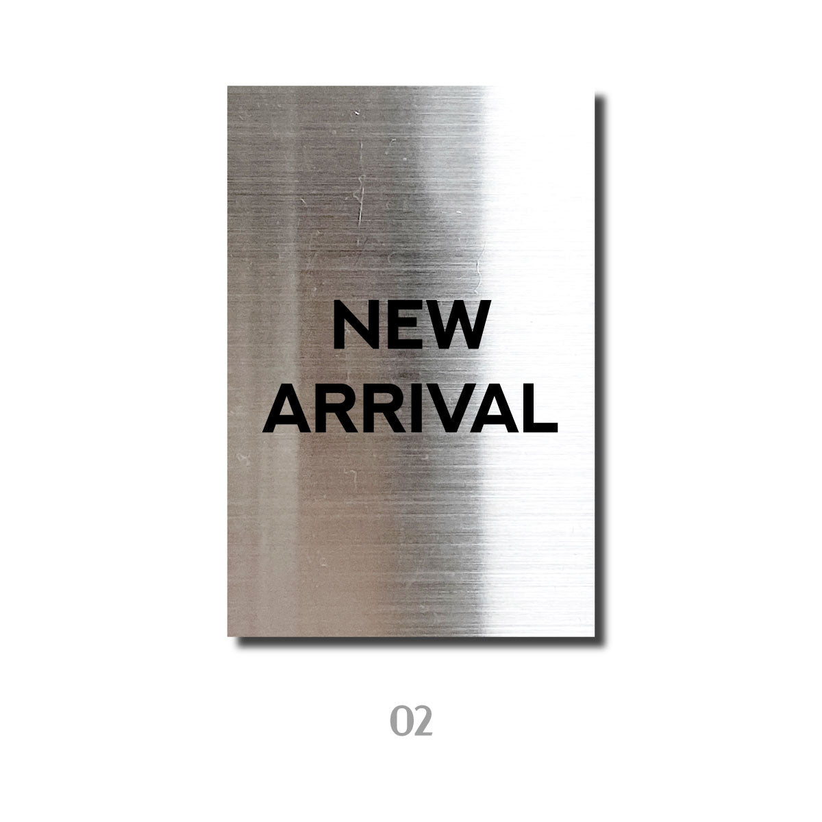 스탠드형 A타입 데스크 사인 - 실버