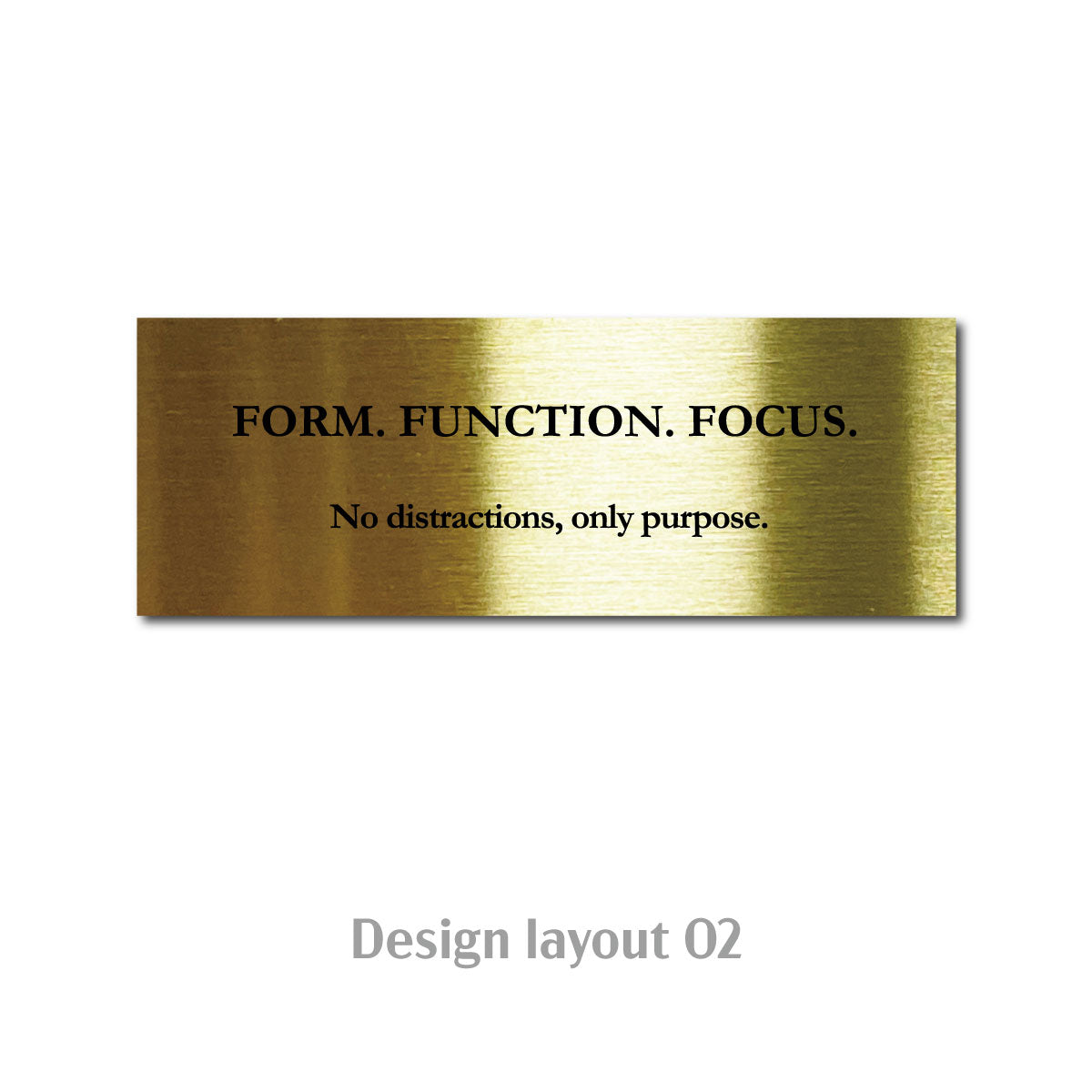 Medium Table Tent POP Plate Gold ECHO Collection