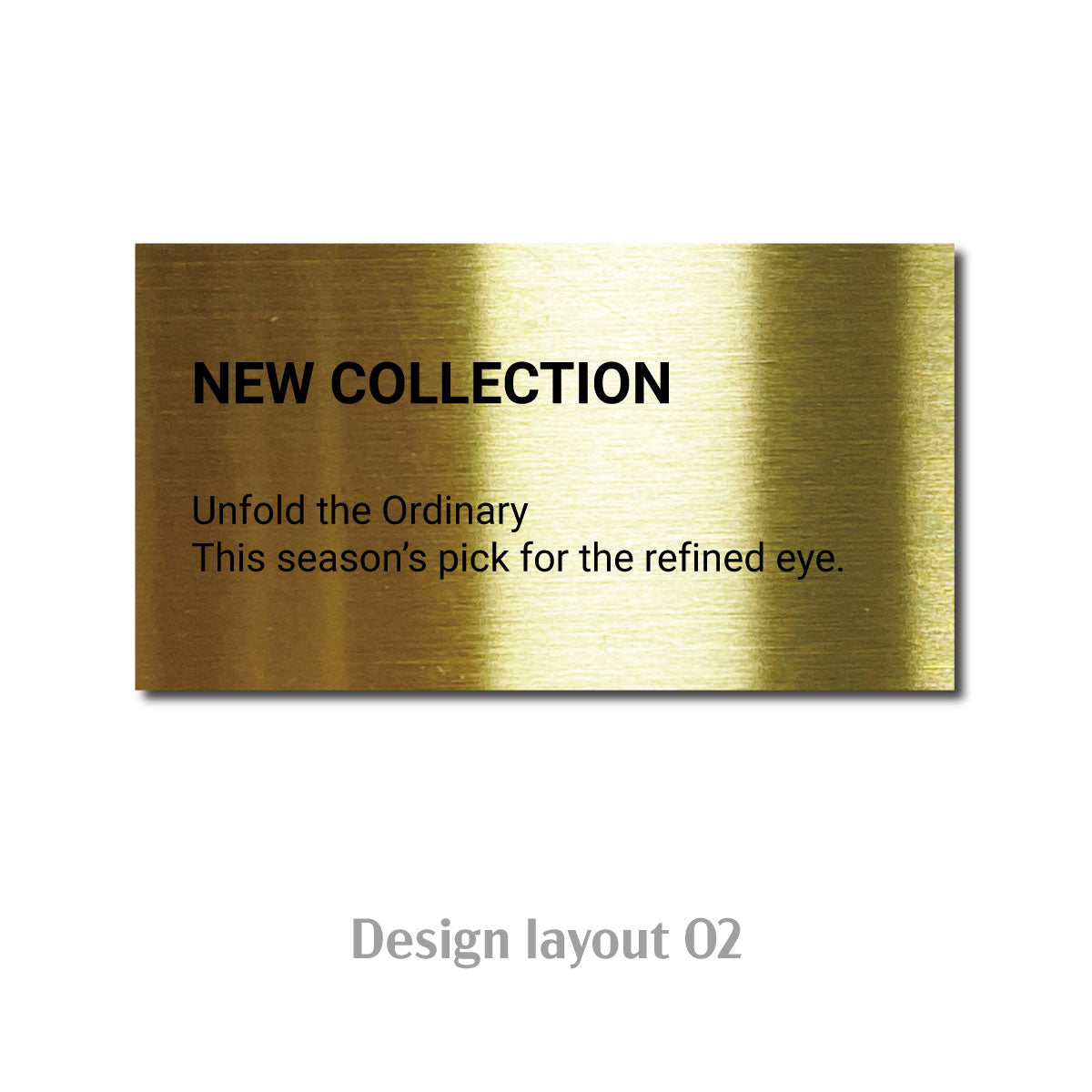 Medium Freestanding POP Plate Gold Echo Collection