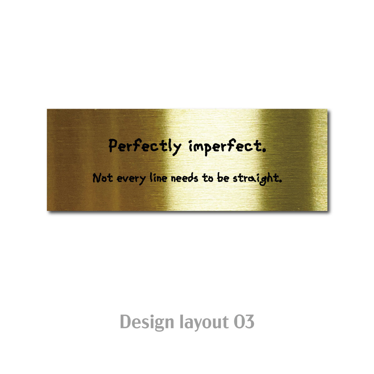 Medium Table Tent POP Plate Gold ECHO Collection
