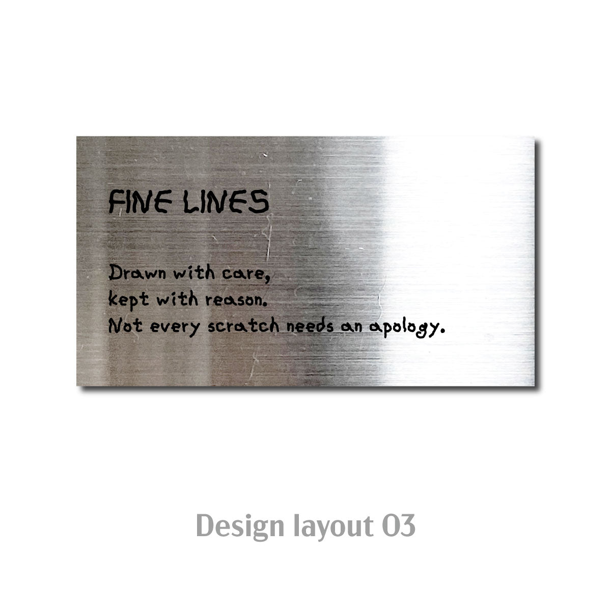 Medium Freestanding POP Plate Silver Echo Collection