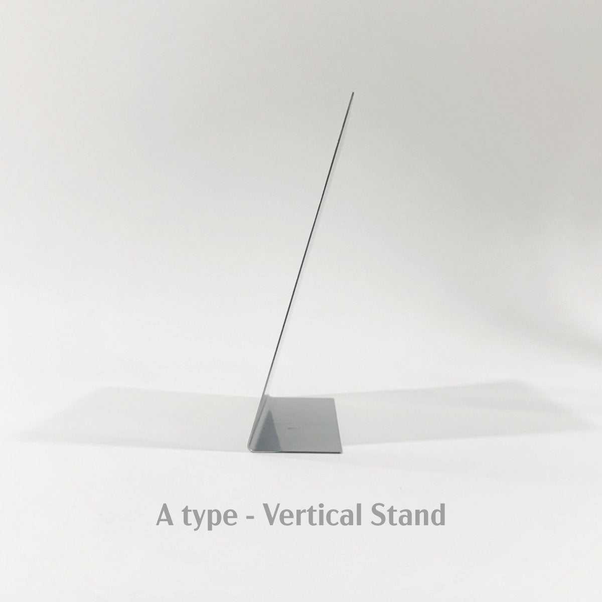 Stainless steel freestanding POP plate, silver, 300×60×240mm