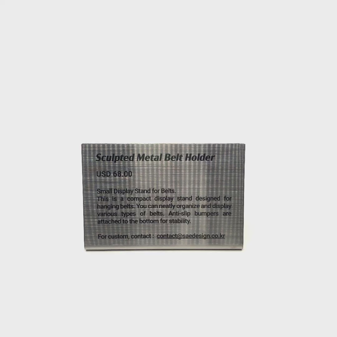 Stainless steel freestanding POP plate, silver, 150×30×100mm