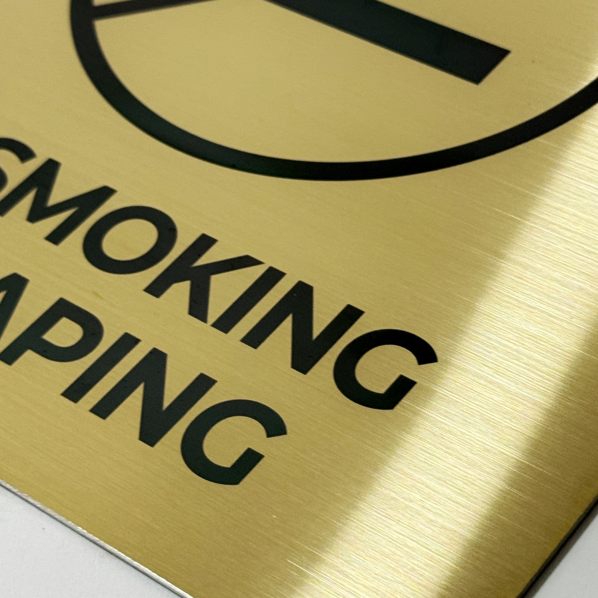 Gold Stainless Steel Adhesive Pictogram Wall Sign large - Minimalist Universal Icon Signage for Modern Spaces
