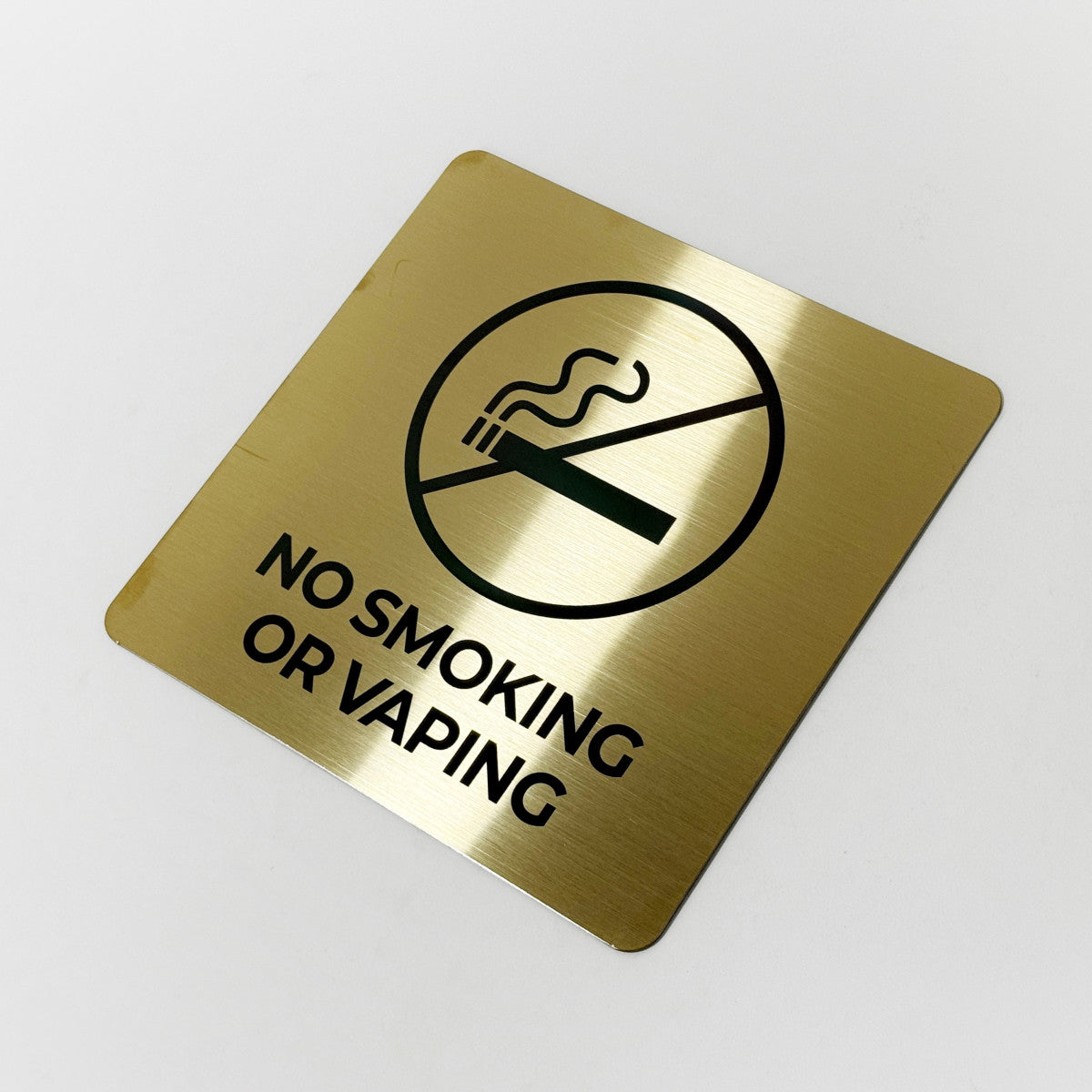 Gold Stainless Steel Adhesive Pictogram Wall Sign large - Minimalist Universal Icon Signage for Modern Spaces
