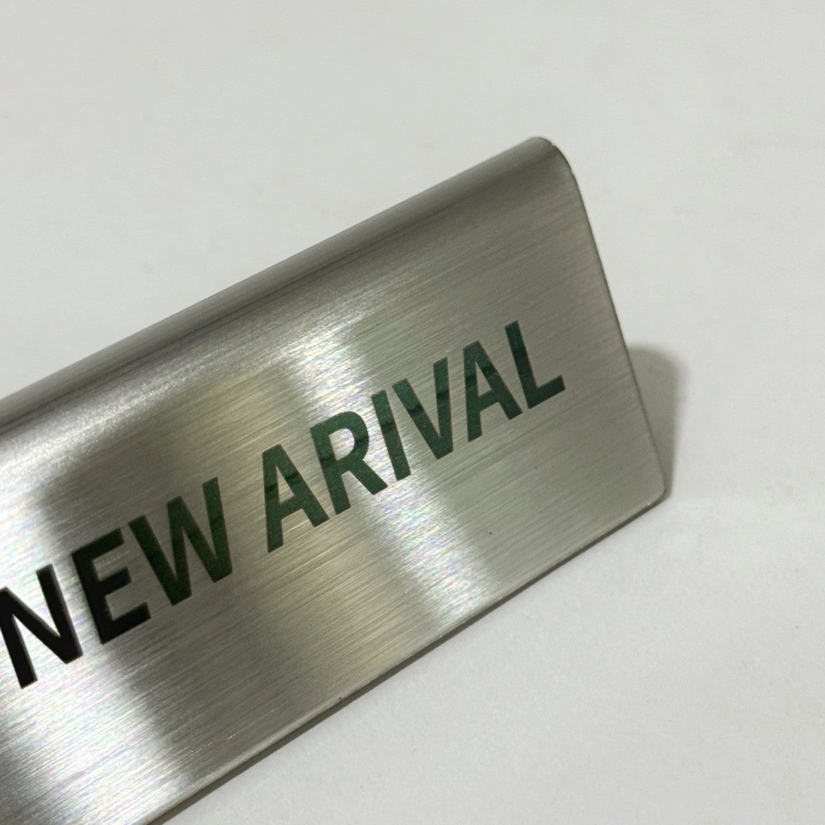 스탠드형 A타입 메탈 각인 POP 실버 S 사이즈 제품 이미지
