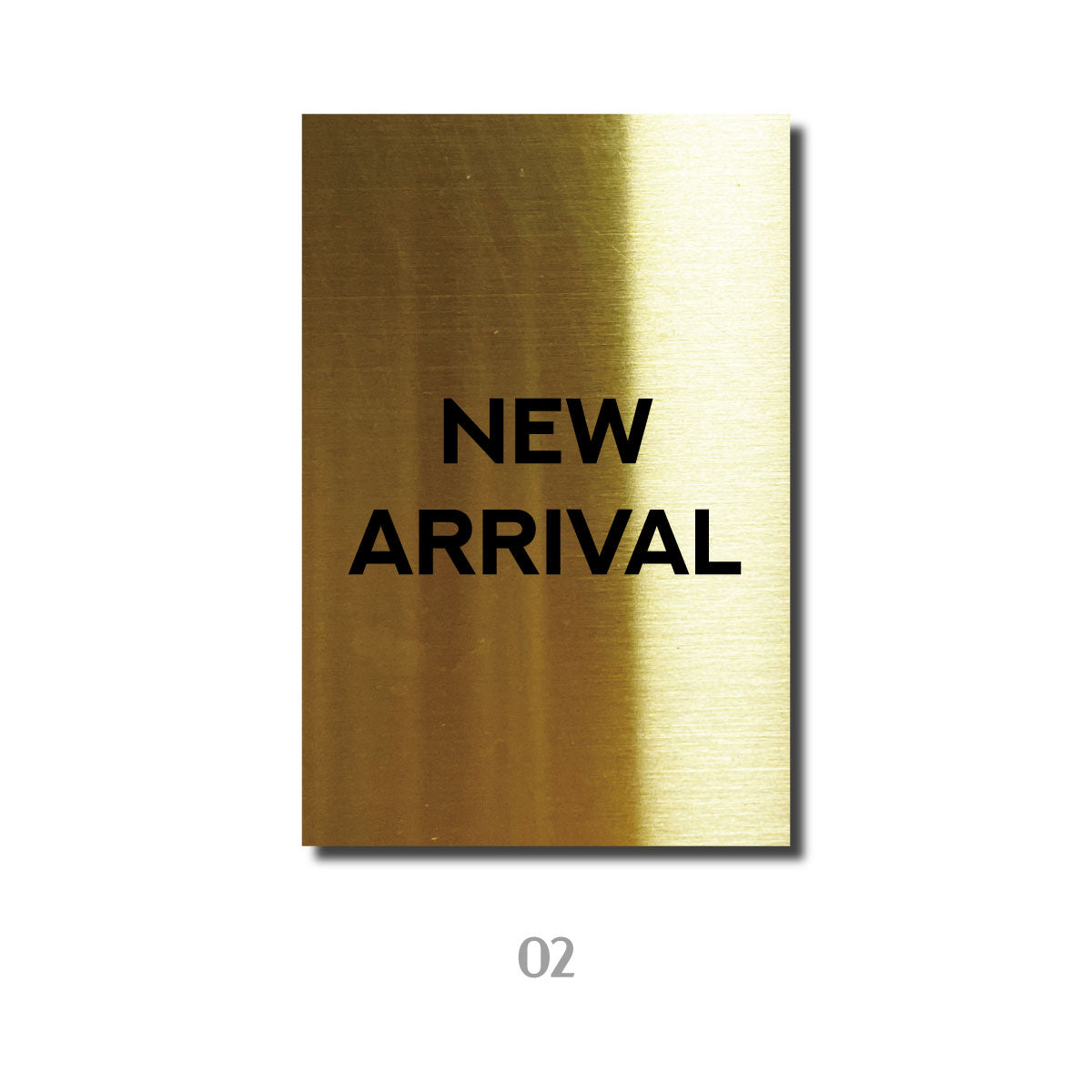 스탠드형 A타입 데스크 사인 - 골드