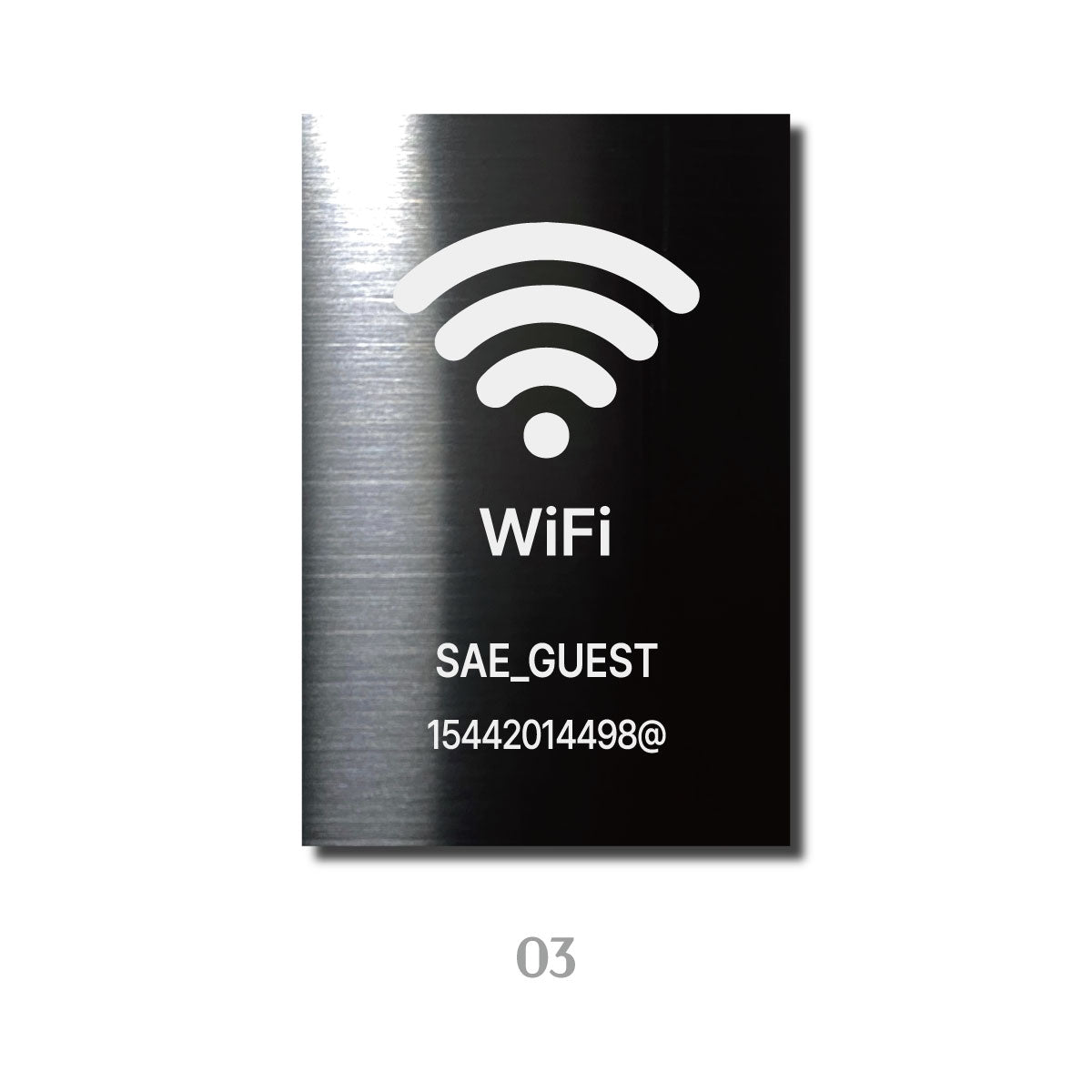 스탠드형 A타입 데스크 사인 - 블랙