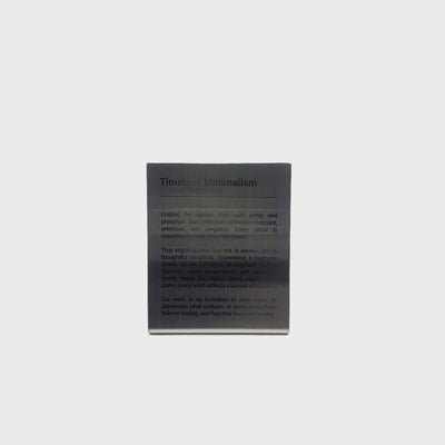 Stainless steel freestanding POP plate, silver, 100×30×120mm
