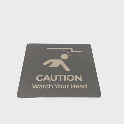 Black Stainless Steel Adhesive Pictogram Wall Sign large - Minimalist Universal Icon Signage for Modern Spaces
