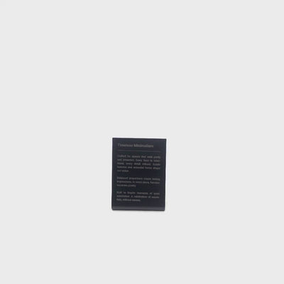 Stainless steel freestanding medium POP plate, black, 60×30×80mm
