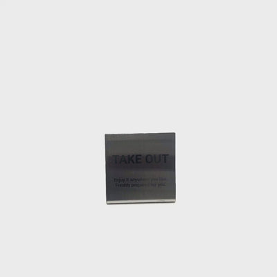 Stainless steel freestanding medium POP plate, silver, 80×30×80mm
