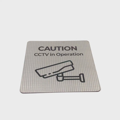 Silver Stainless Steel Adhesive Pictogram Wall Sign large - Minimalist Universal Icon Signage for Modern Spaces
