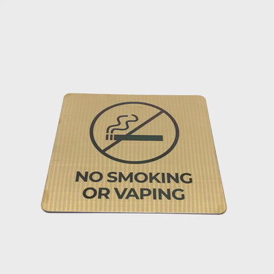 Gold Stainless Steel Adhesive Pictogram Wall Sign large - Minimalist Universal Icon Signage for Modern Spaces
