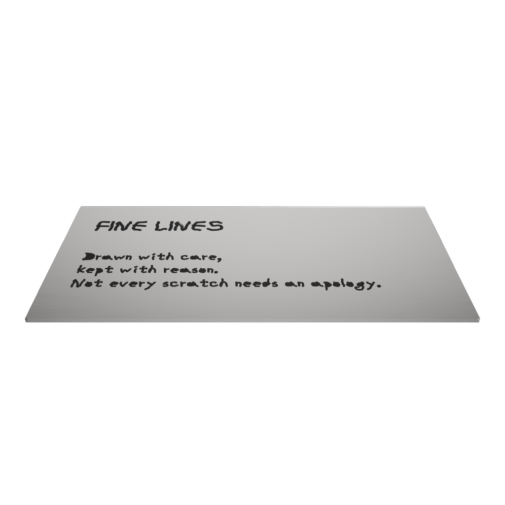 Stainless steel freestanding medium POP plate, silver, 110×20×60mm
