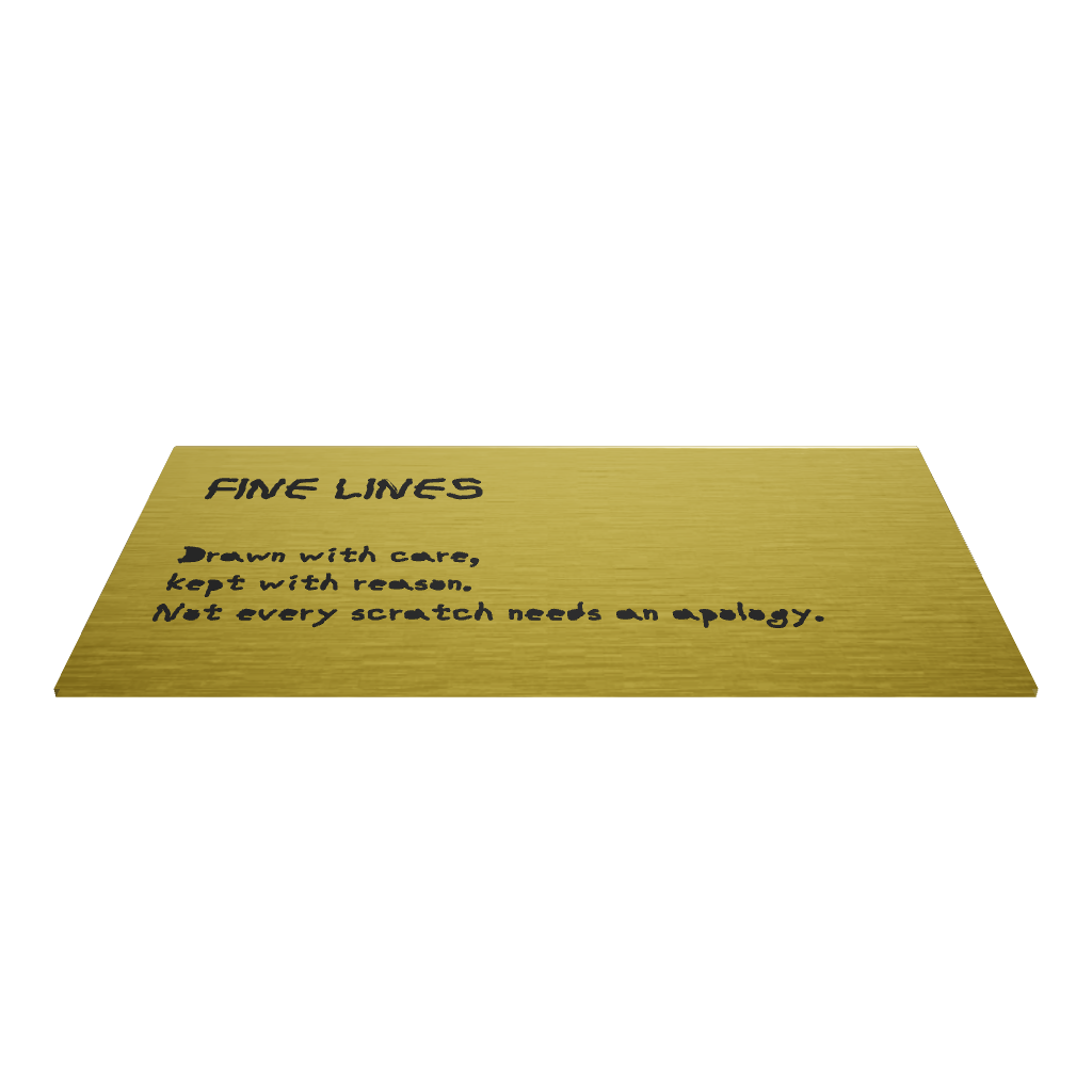 Stainless steel freestanding medium POP plate, gold, 110×20×60mm
