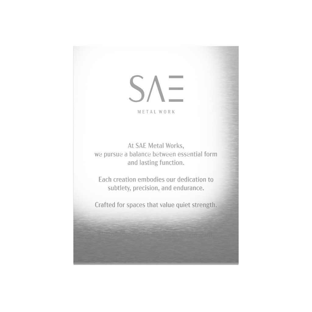Stainless steel freestanding A4 tabletop sign, silver, 240×80×320mm
