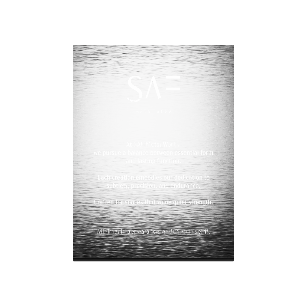 Stainless steel freestanding A6 tabletop sign, black, 125×50×170mm
