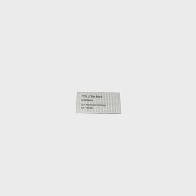 Stainless steel caption plate, silver, 70×40mm from SIDE collection